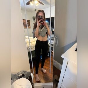 American eagle black skinny jeans size 000